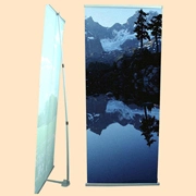 Outdoor Advertising Portable Aluminum L Banner Stand