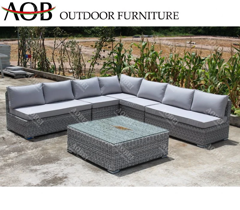 Modern Outdoor Garden Patio Hotel Home Rattan Wicker Leisure L Shape Corner Lounge Sofa Furniture