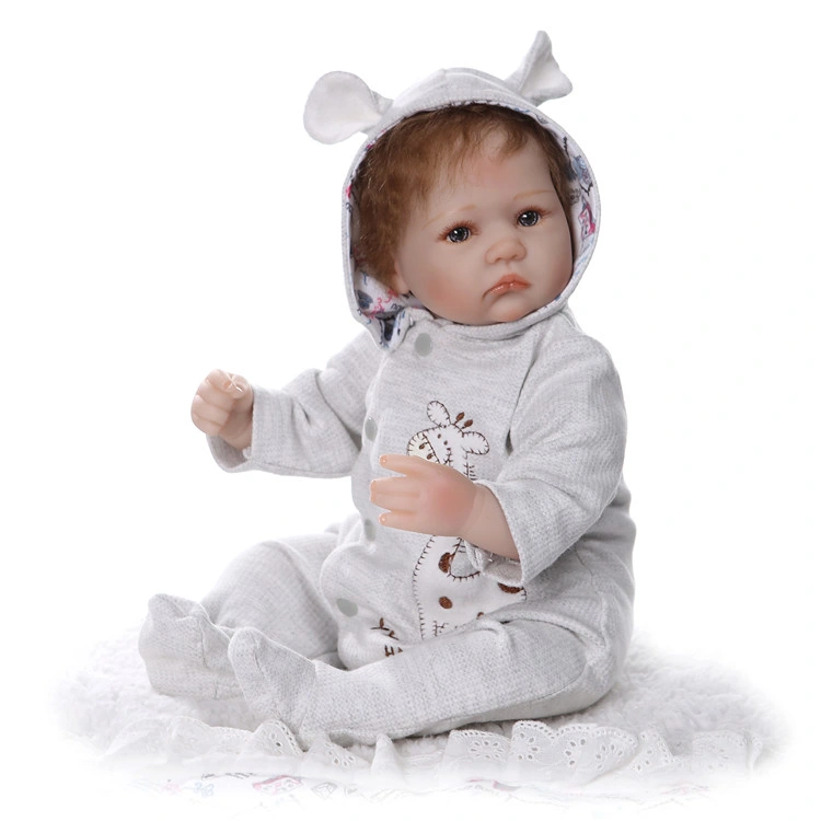 Lifelike Reborn Baby Girl Doll Soft Silicone Sleeping Baby Realistic Looking Newborn Doll Toddler Kid Birthday and Xmas Gift Bonecas Reborn