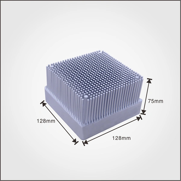 128X75X128mm Radiator Aluminum Heatsink Extruded Heat Sink for LED Cold Forging Electronic Heat Dissipation Cooling Cooler
