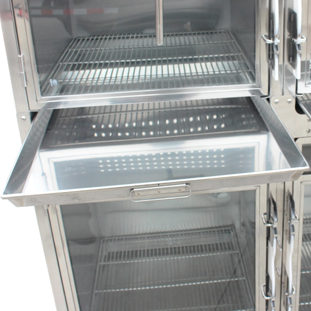 Hot Selling Veterinary 304 Stainless Steel Pet Display Cage for Vet Clinic