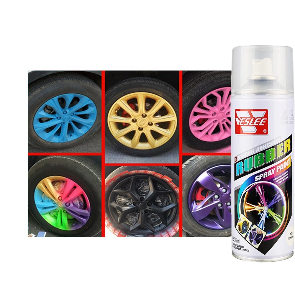 Veslee Wheel Maintenance Multi-Colors Peelable Rubber Paint Spray