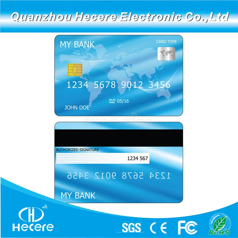 Cmyk Printing Plastic White Smart PVC Contact FM4442 Chip Blank IC Card for Hotel