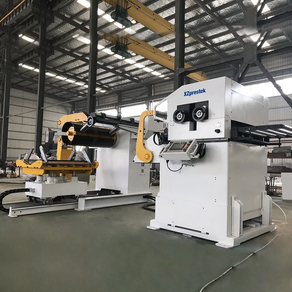 Width 1000mm 3 in 1 Servo Decoiling Straightening Feeder