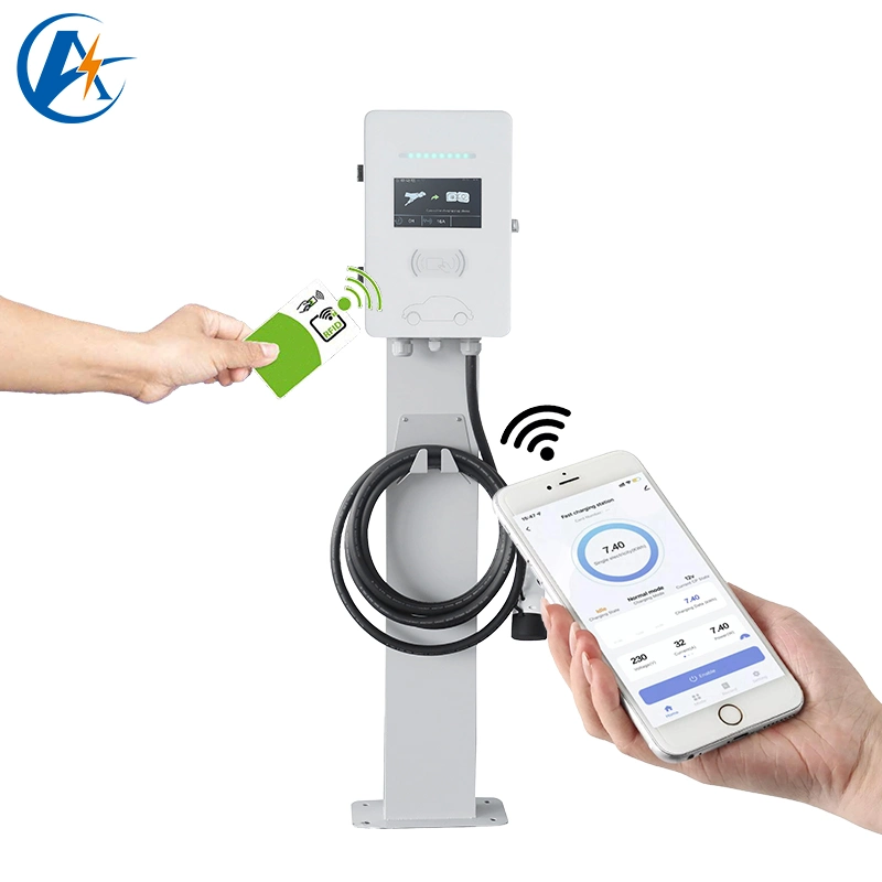 Ocpp Type2 Charging Station with Au Plug Type1 Type2 UL EV Charger Electric Car AC EV Charger Smart