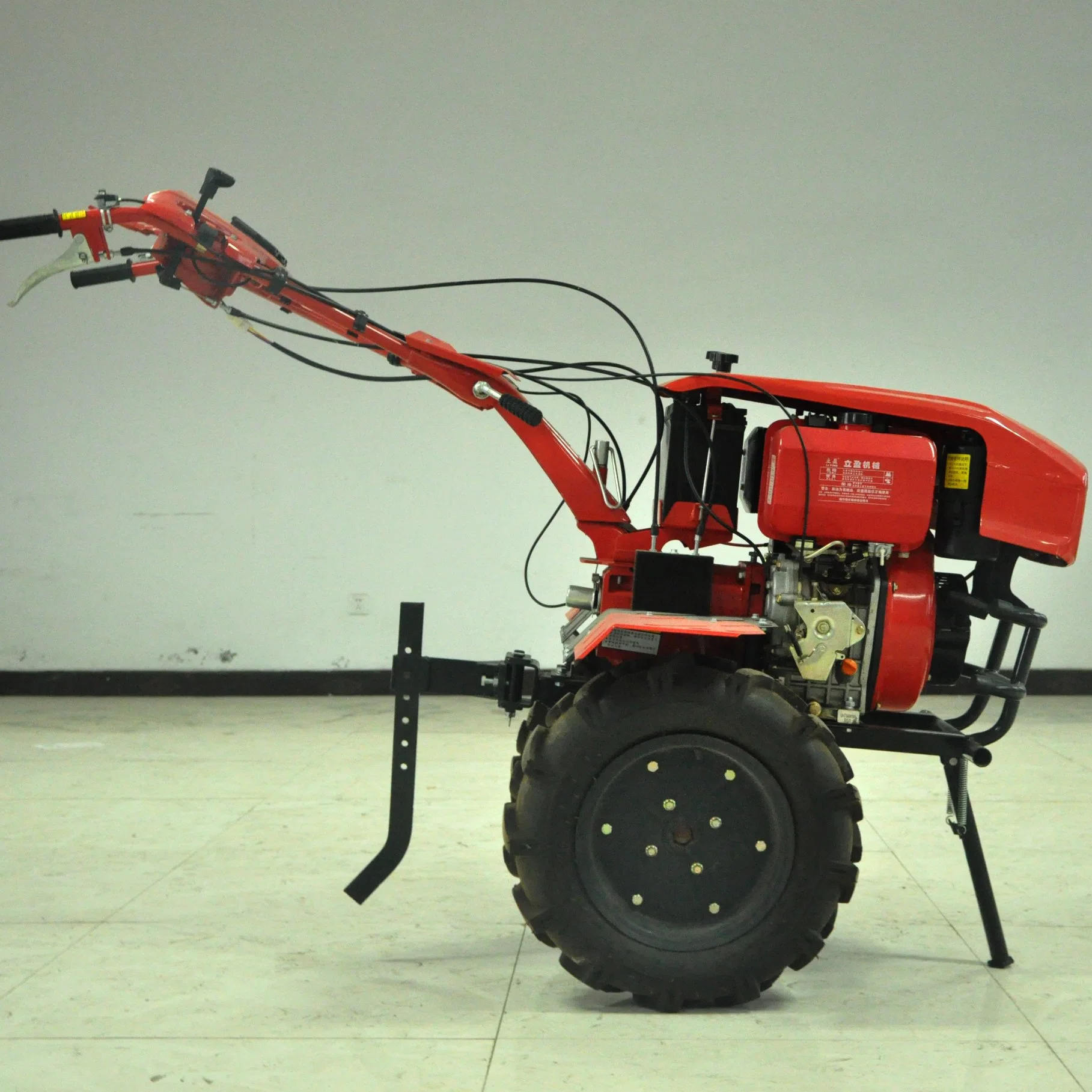 motocultor Maquinaria agrícola/Granja utilizado 192f Mini arado a motor de arranque eléctrico