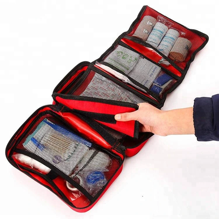 Portable Waterproof Family First Aid Kit Compact Medical Emergency Bag for Home