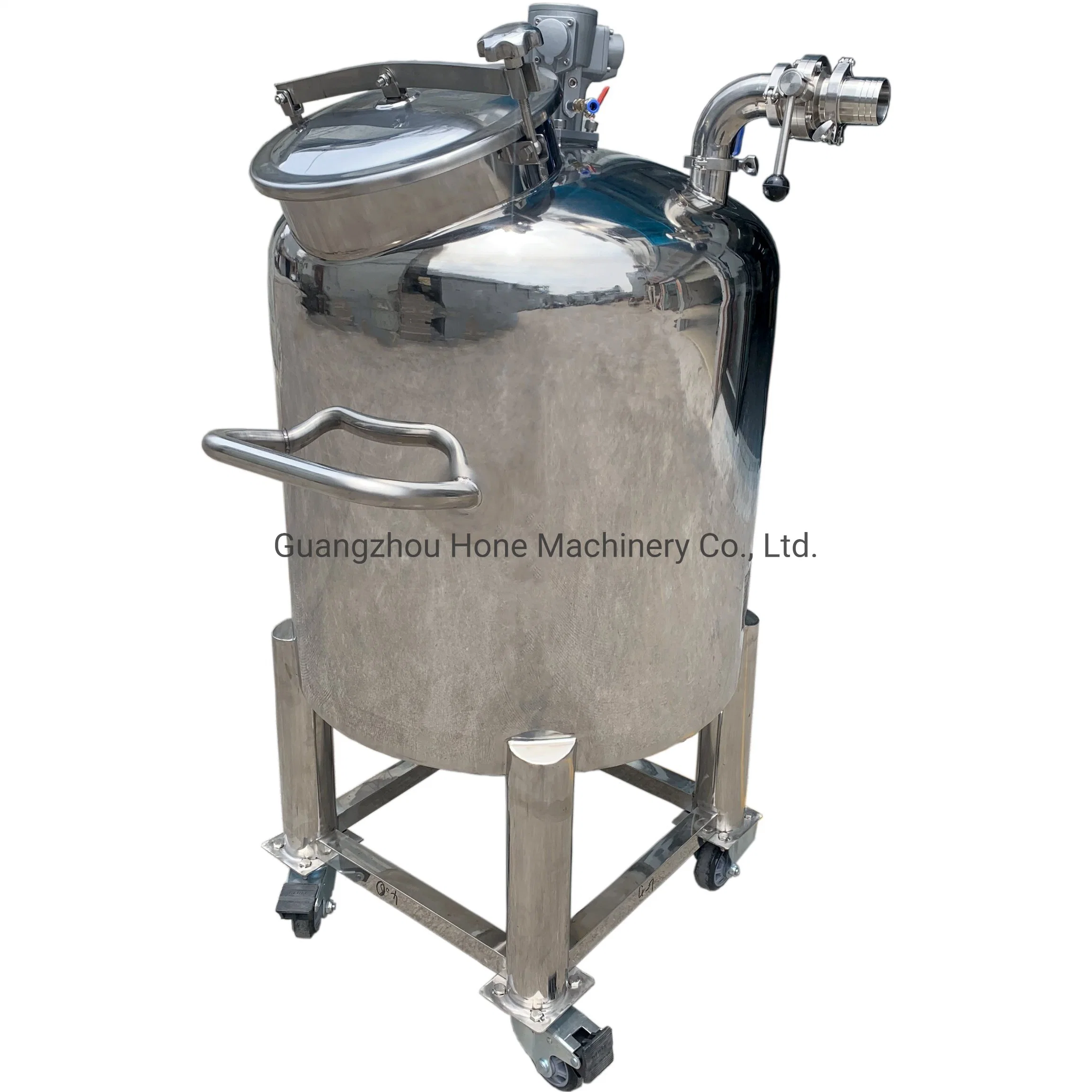 Hone Stainless Steel Custom Storage Water Tanks Manhole/Pressure/Open Top Lid Type Liquid Chemical Alcohol Storage Tank