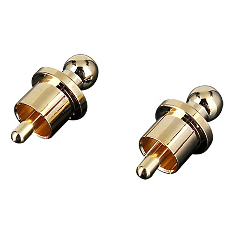 Noise Stopper Gold Plated Copper Cap Dust Protector RCA Plug Caps