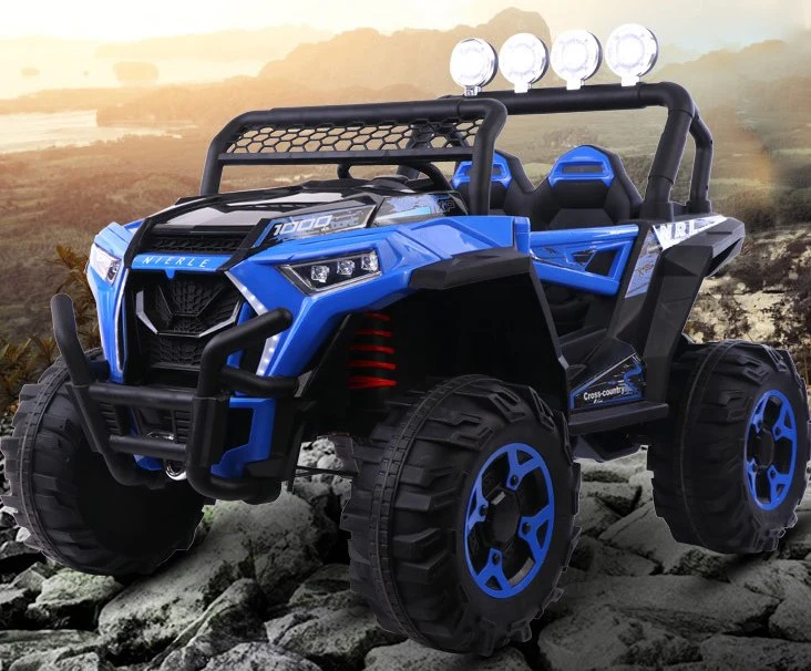 Original Factory High quality/High cost performance Children's Electric Four-Wheel off-Road Four-Wheel Drive Toy Remote Control Car Can Sit Adults and Babies Swing Double Buggies