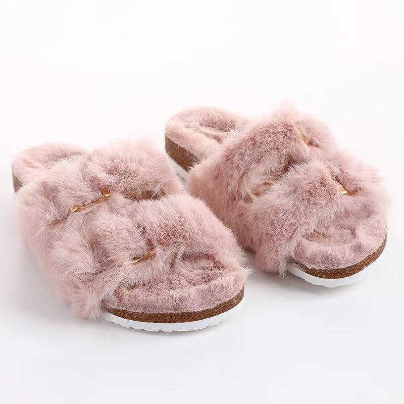 New Birken Style Kids Baby Cork Slipper Warm Winter Comfortable Boys Girls Shoes Birthday Gift