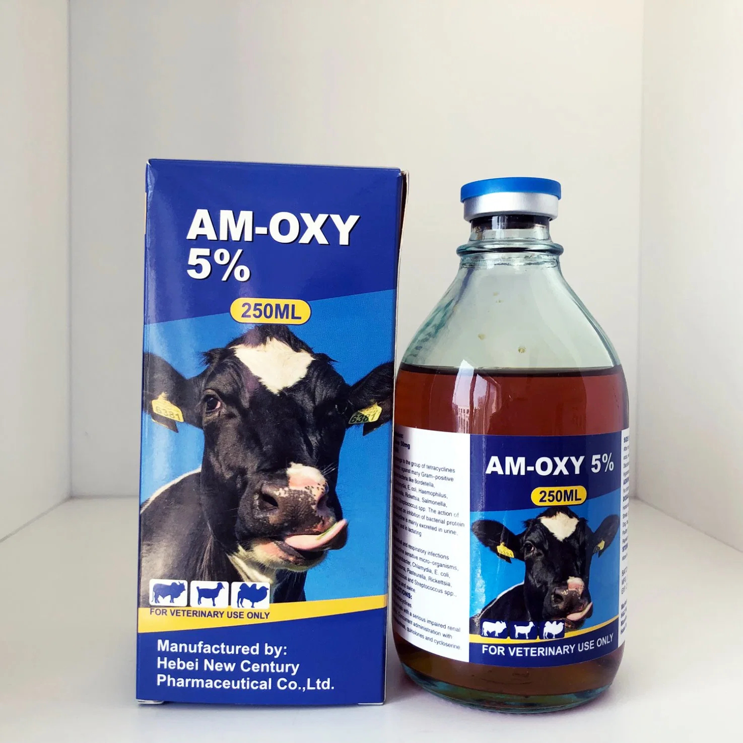 Oxytetracycline 5% Injection with 250ml Glass Bottle