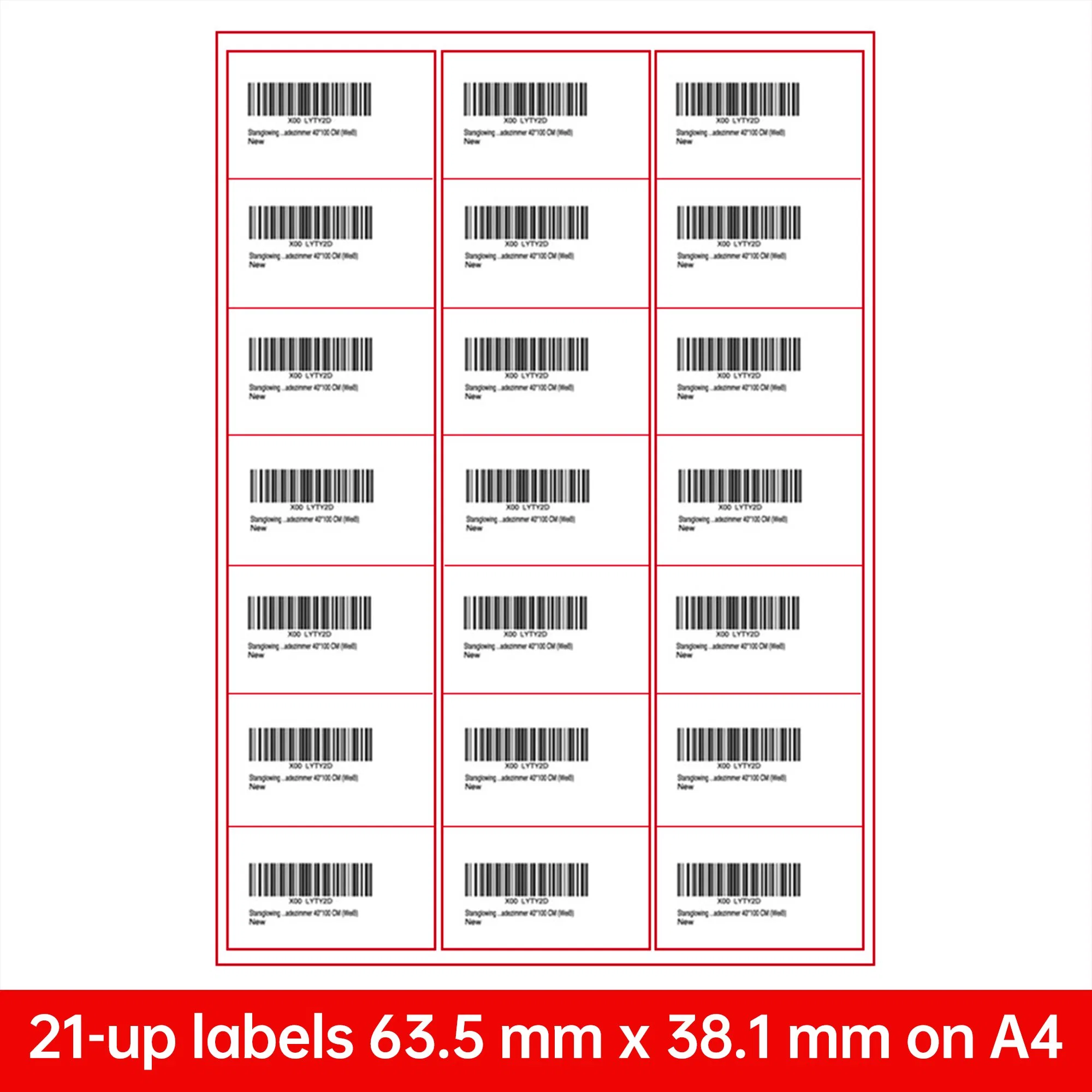 Die Cut Self Address Blank Stickers White A4 Woodfree Paper Shipping Label for Amazon Fba Half Sheet Labels