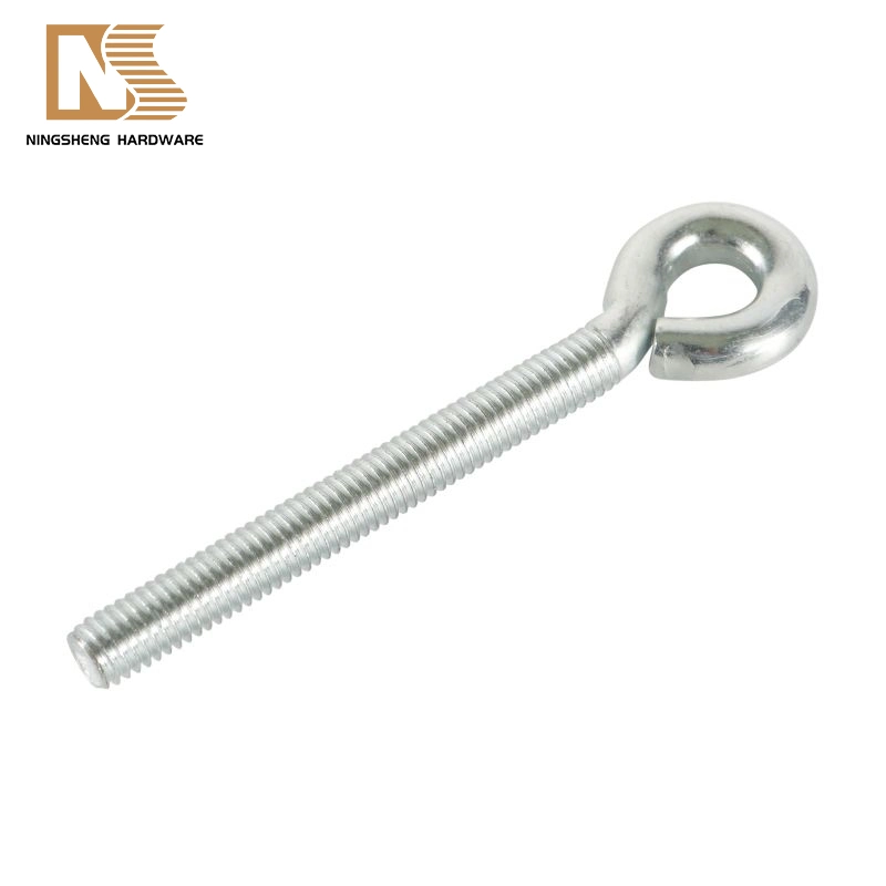 Anti-Rust Zinc Plated Fastener Long Thread Stainless Steel Lifting Eye Screw