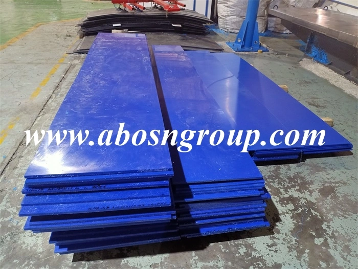 Customized Polyethylene Blue PE500 Sheet Strips 26mm Thick for Sale