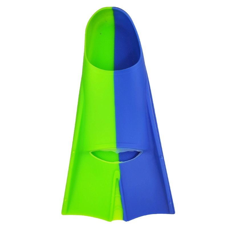 2023 New Design Full Foot Pocket Shoes Short Blade Fins Silicone Training Swim Short Fins