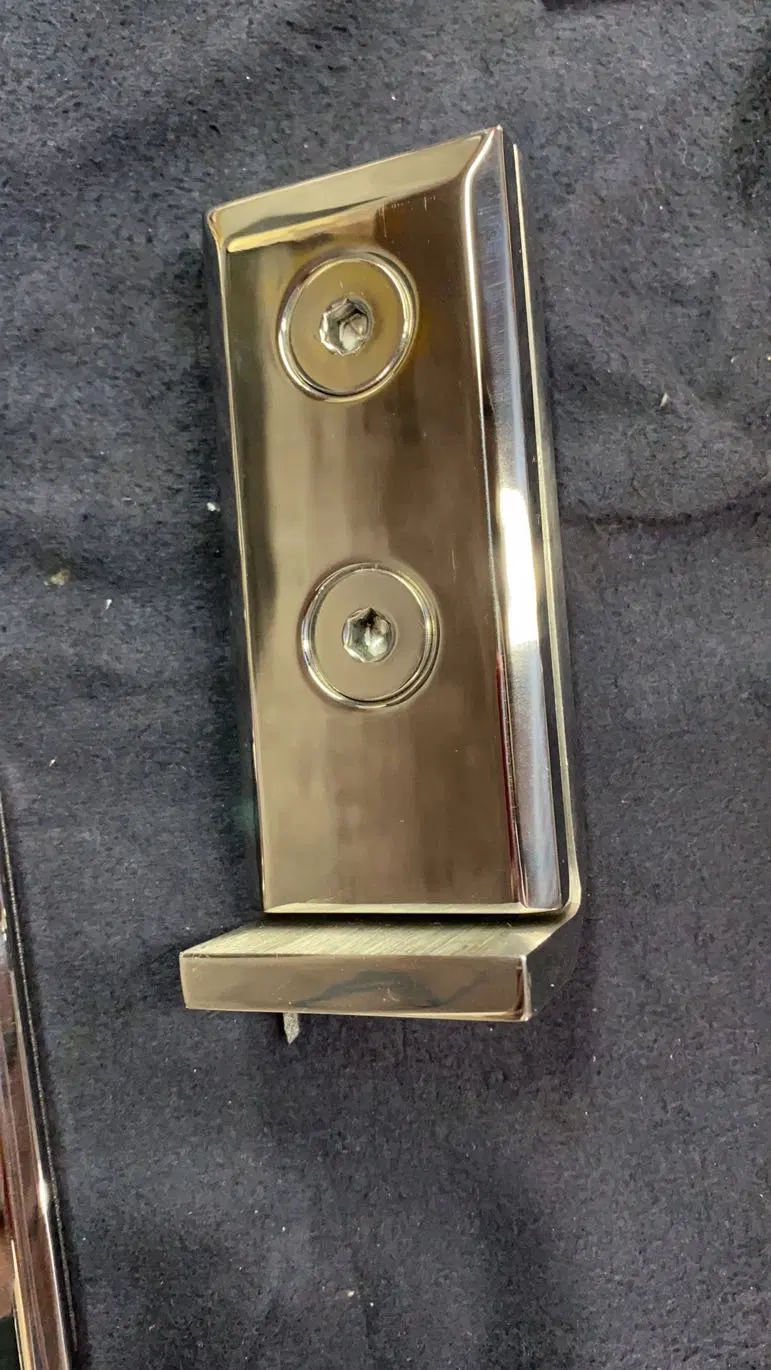 Stainless Steel Glass Side Pin