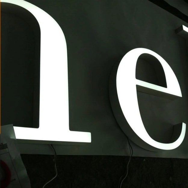 Bright Color Optional Front Light LED 3D Acrylic Letter Sign Display