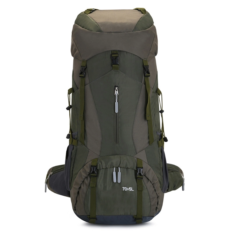 Водонепроницаемый рюкзак 75L Canvas Lightweight Hiking / Outdoor Sport Travel Суеточный пакет для скалолазания в сумке для кемпинга