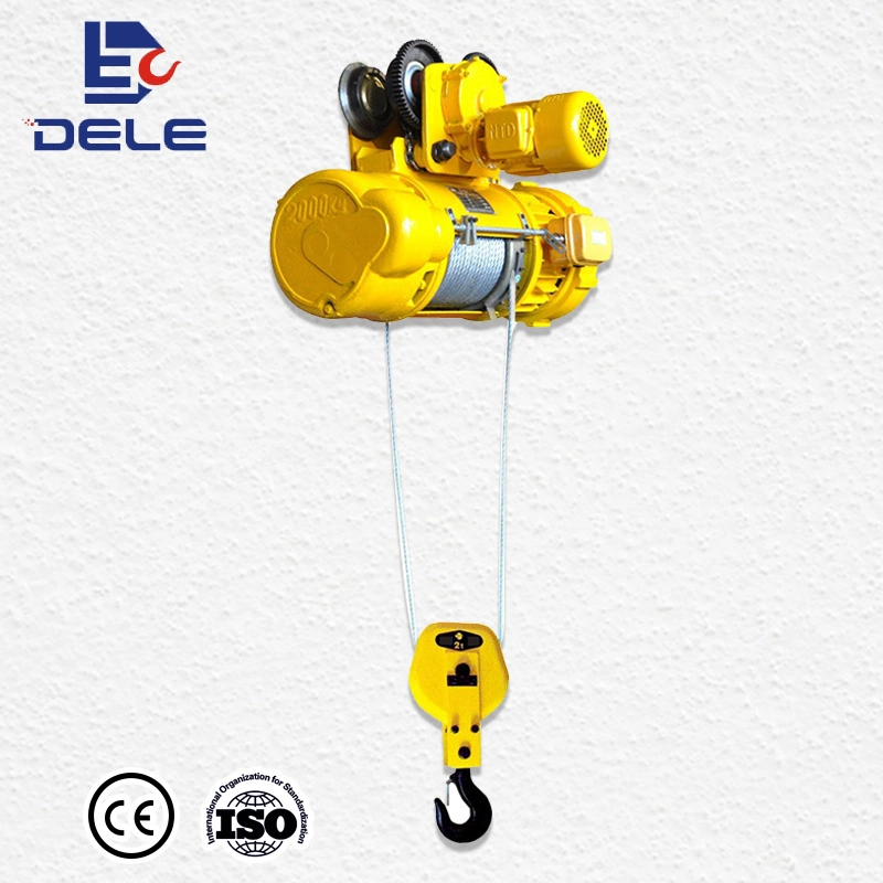 Travelling Overhead Wire Rope Electric Hoist 1ton*6m with High Quality