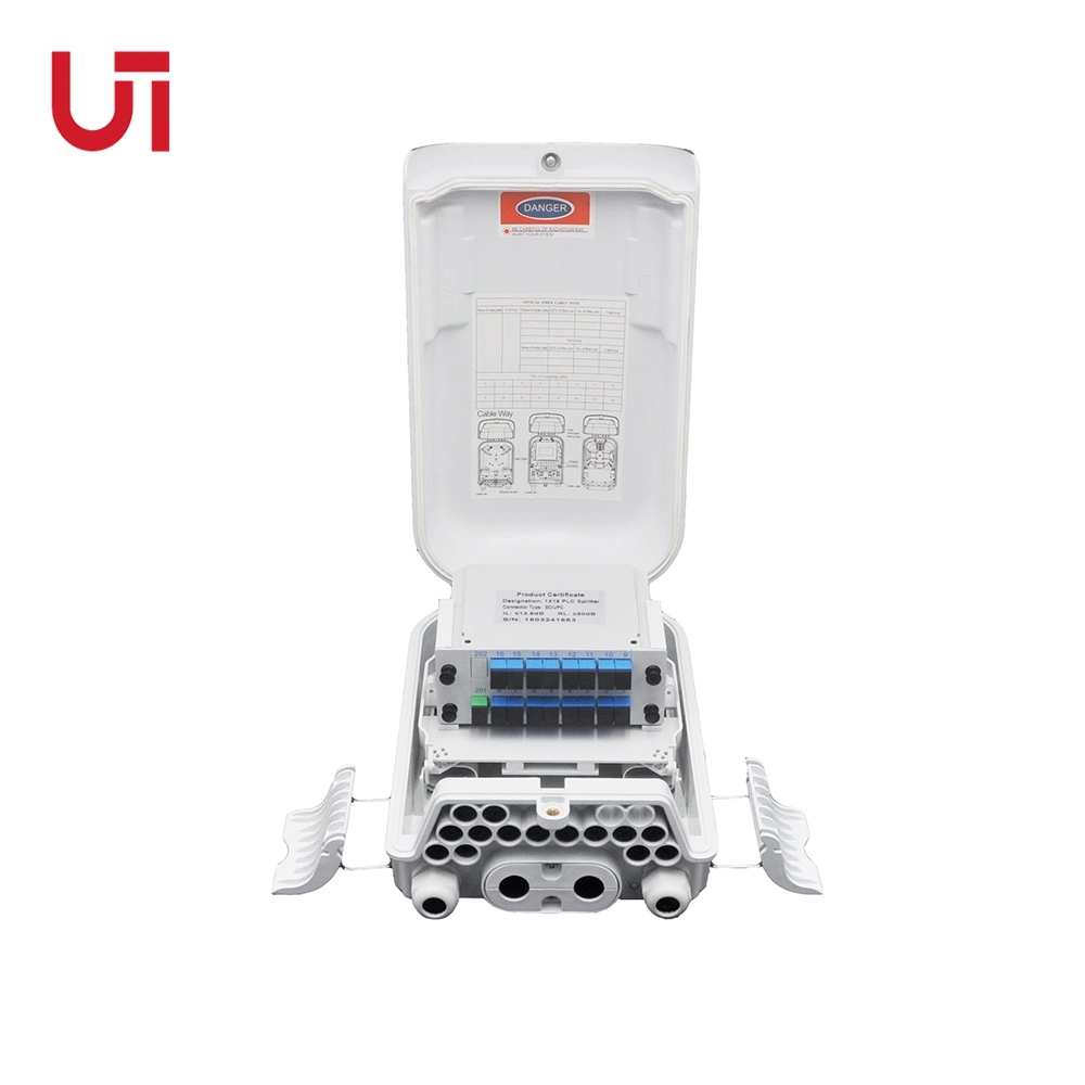 Ut-King Outdoor IP65 FTTH 16 24 Core Fibra Optica Cajas Nap, Optical Fiber Access Terminal CTO Box ABS+PC Junction Box Terminal