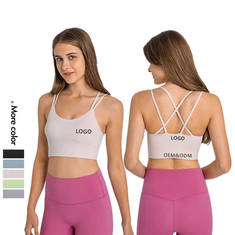 Xsunwing Wholesale Ladies Gym Apparel Fashionable Multi Colors Workout Bra Sexy Breathable Sports Yoga Bra Women Clothing