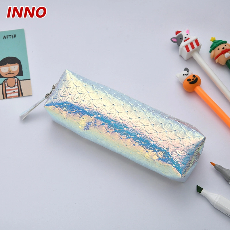 Factory Direct Selling Inno Brand R054# Square Zipper Pencil Bag for Children Stationery Storage Case Eco-Friendly