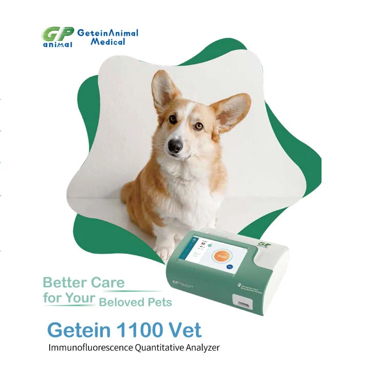 Getein 1100 Vet Clinic Animal Poct Immunoassay Quantitative Rapid Tests Analyzer