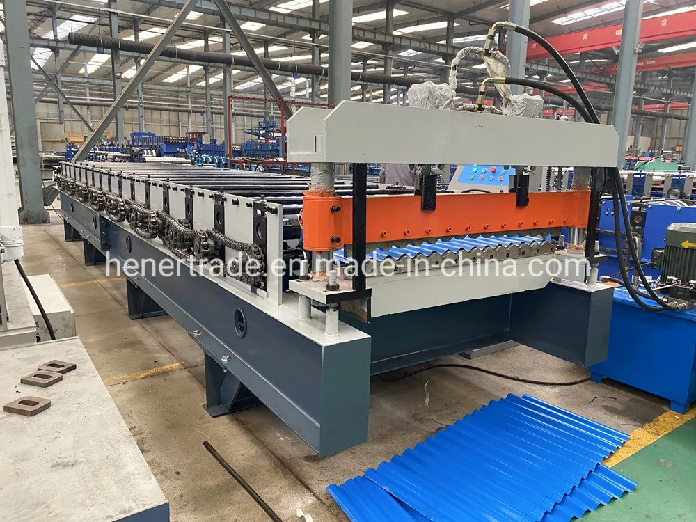 China Hot Selling PPGI Corrugated Roofing Sheet Roll Forming Machine