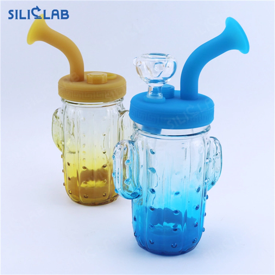 Cactus Glass Mug DAB Rig Tobacco Herb Smoking Water Pipe