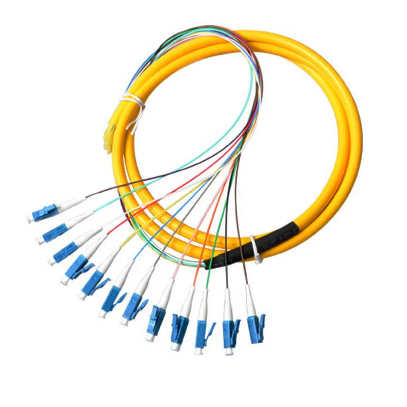 12 Core Optic Fiber Patch Cord Beakout Cable Single Mode Cable