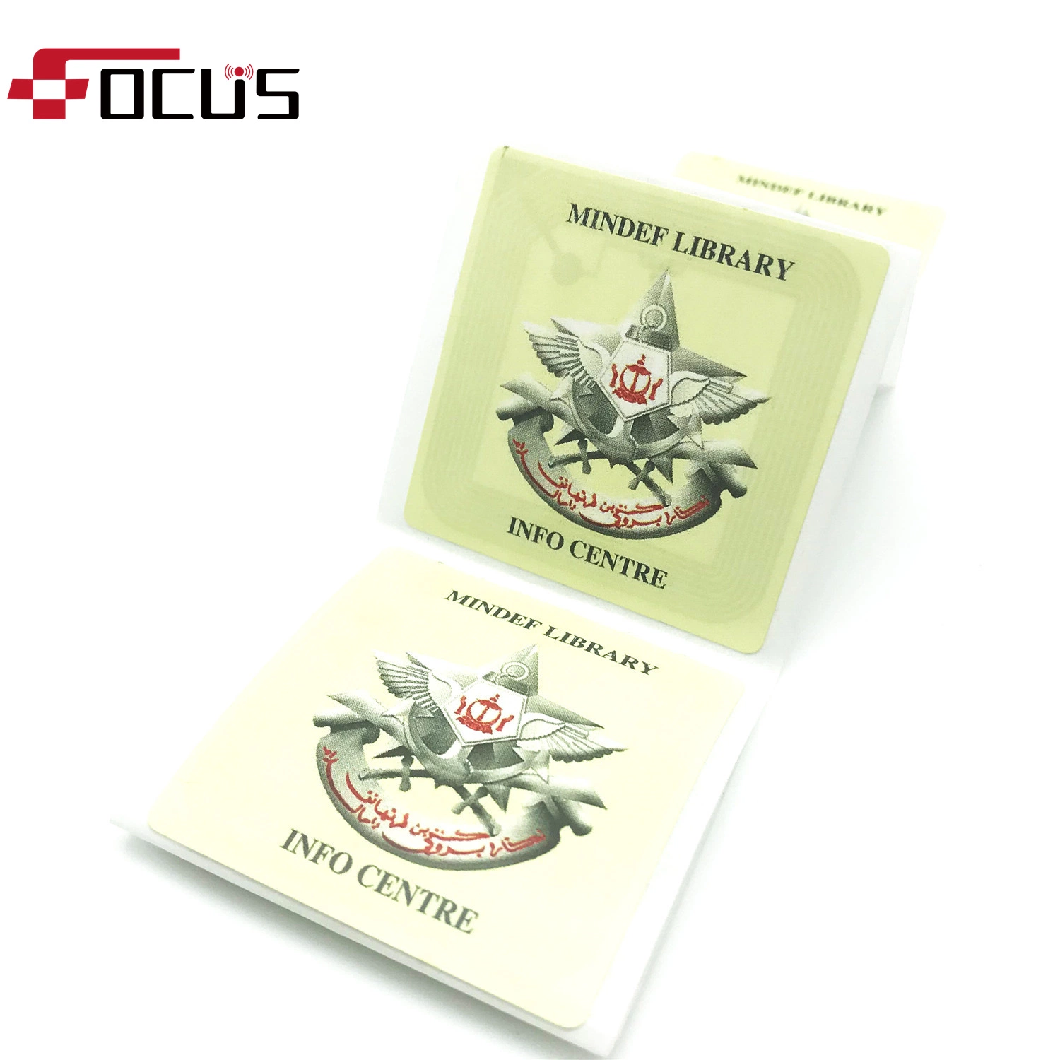 Printable Library Book Tracking ISO15693 13.56MHz Chip RFID Paper Tag