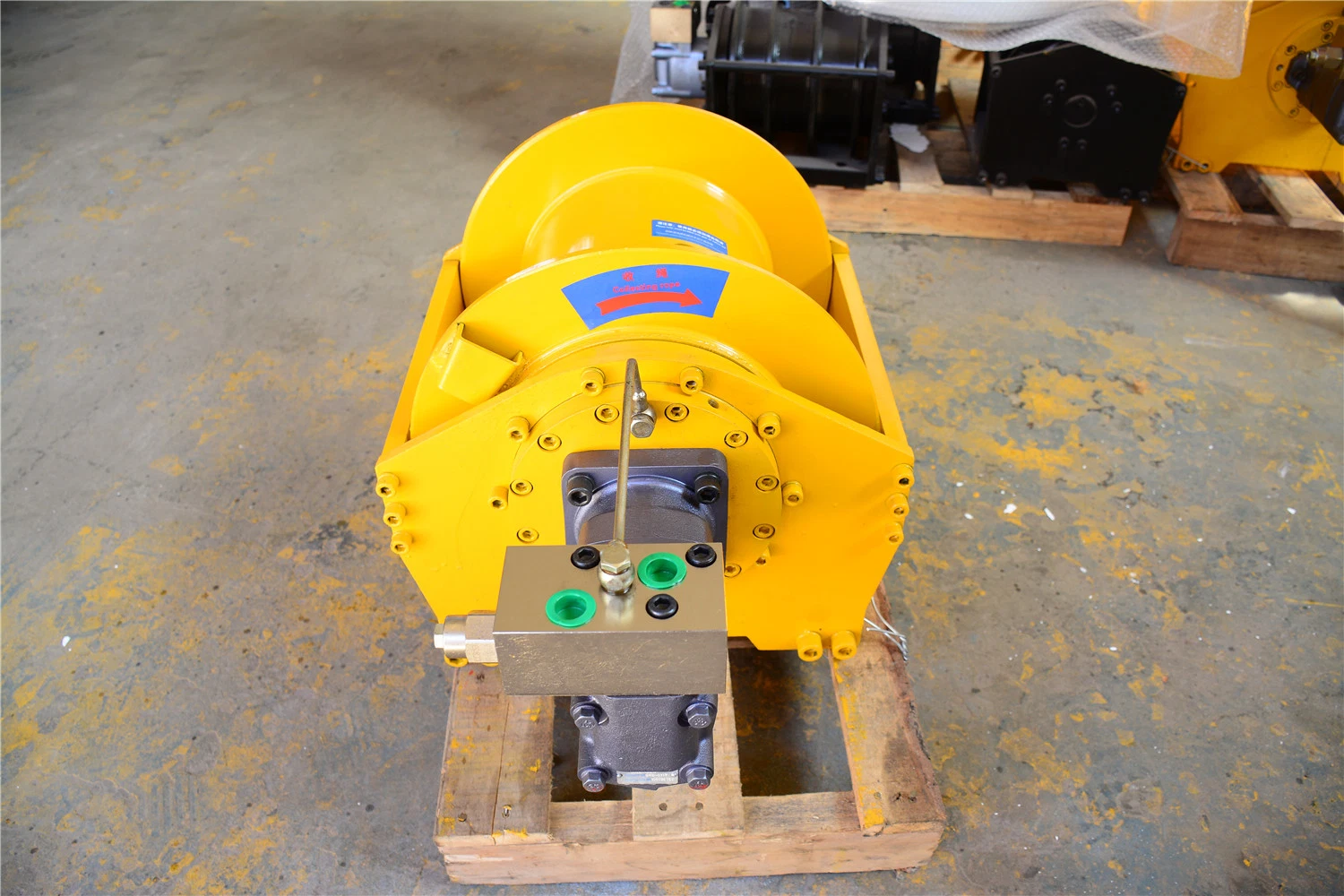 3t 3 Ton Hydraulic Winch for Offshore Oil Drilling Platform Hydraulic Winch Free Lowering, Single Rope Lifting 1 Ton 2 Ton Hydraulic Winch