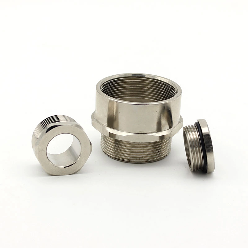 Nickel Brass Cable Gland Adaptor M40/M50 Smaller Thread Cord Grip