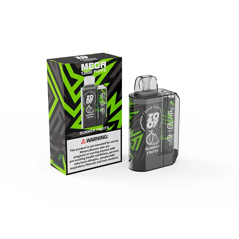 جهاز Vape قابل للاستخدام مرة واحدة مع جهاز Zooy Mega Digital Box 12000 قابل للتعديل Airflow E Cigarette سرير كينغ 12K نفخة 10 آلاف 10000 حفظا Vالقِرَدة الجافران الأبخرة