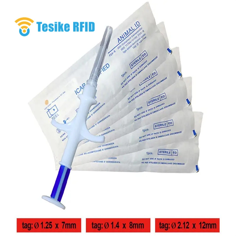 134.2kHz RFID Animal Microchip for Tortoise Reptile Fish Animal Diseases Control