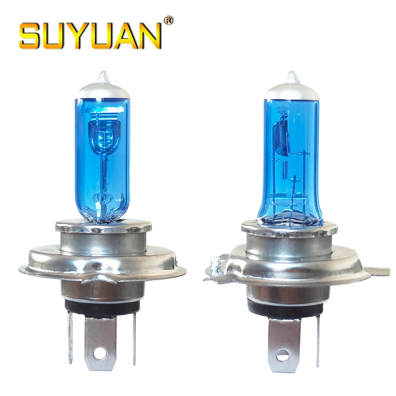 Suyuan Halogen Super White Light Bulb H4 12V60/55W P43t Long Life Car Lamp 500 Hours for Auto Headlights