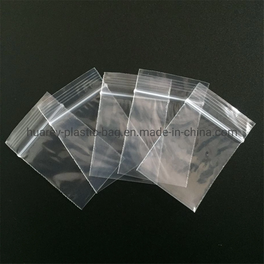 Low Density Plastic Clear Reclosable Grip Seal Bag with Write-on-Panels