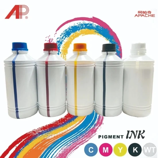 Hot Sale Water Based Orange Cmyk + White Dtf Tintas Textile Pigment Ink for Printer