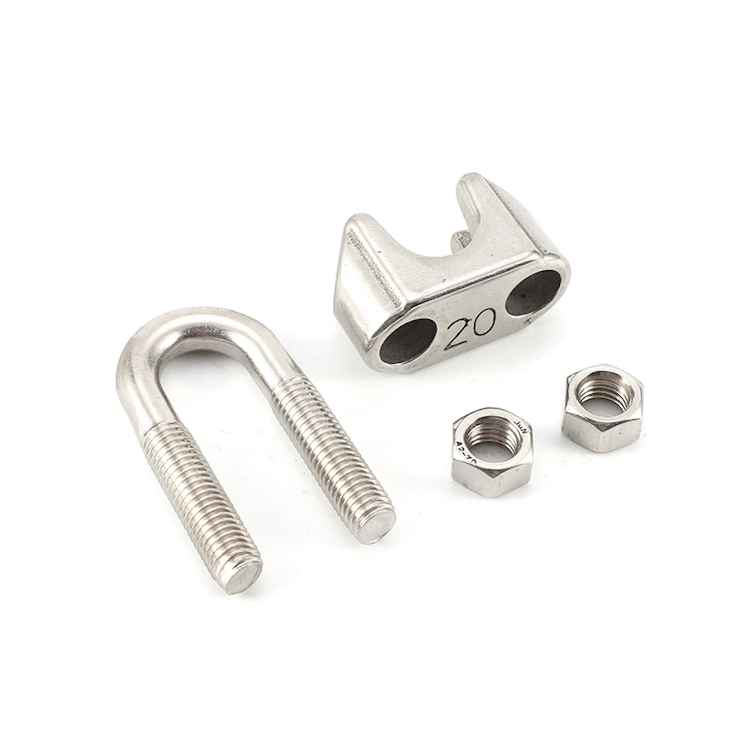 Stainless Steel Wire Rope Fastener Clip Marine Rigging Hardware