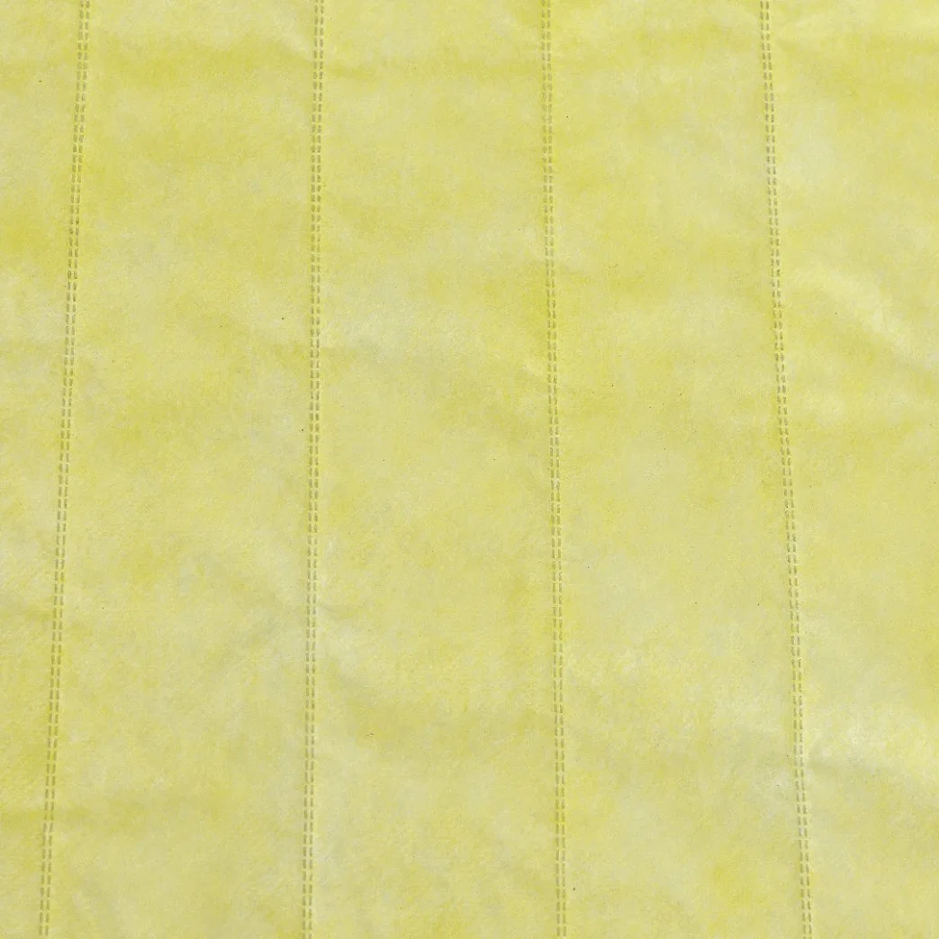 Light Yellow Non-Woven Pocket Media/Non-Woven Pocket Bag Filter/Pocket Filter Media