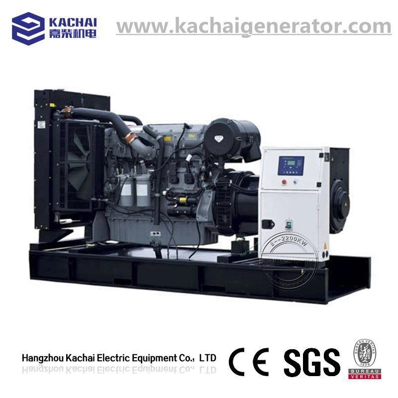 75kVA-375kVA Open Type Power Electric Diesel Generator with Anti-Vibration Mounting on Skid