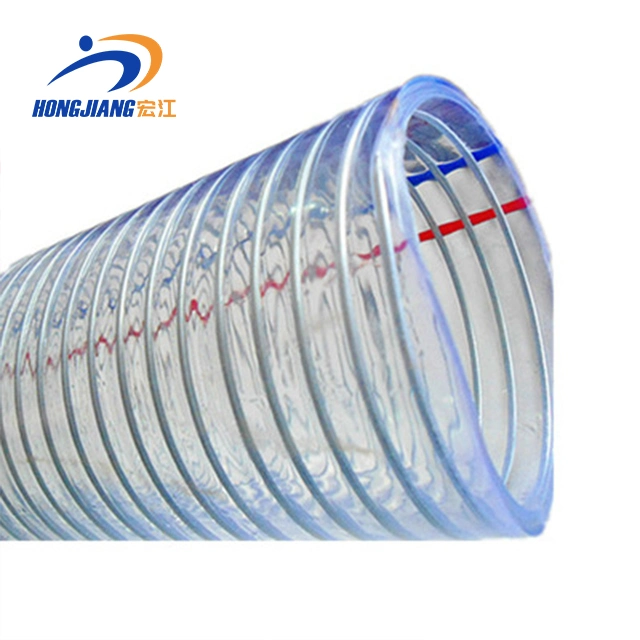 Original Factory Transfer Chemical Liquids Transparent PVC Spiral Steel Wire Reinforced Hose