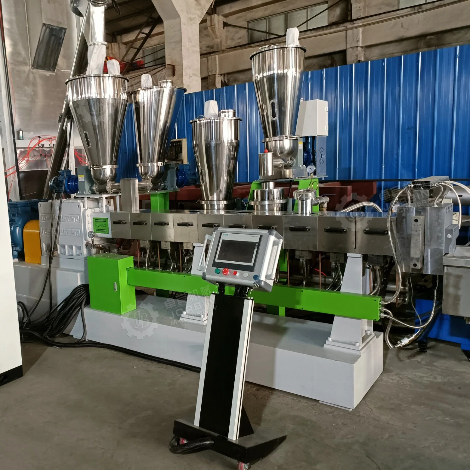 TPE PP Copolymere Color Masterbatch CaCO3 FüllstoffzusätzeCompounding Extrusionsgranulator