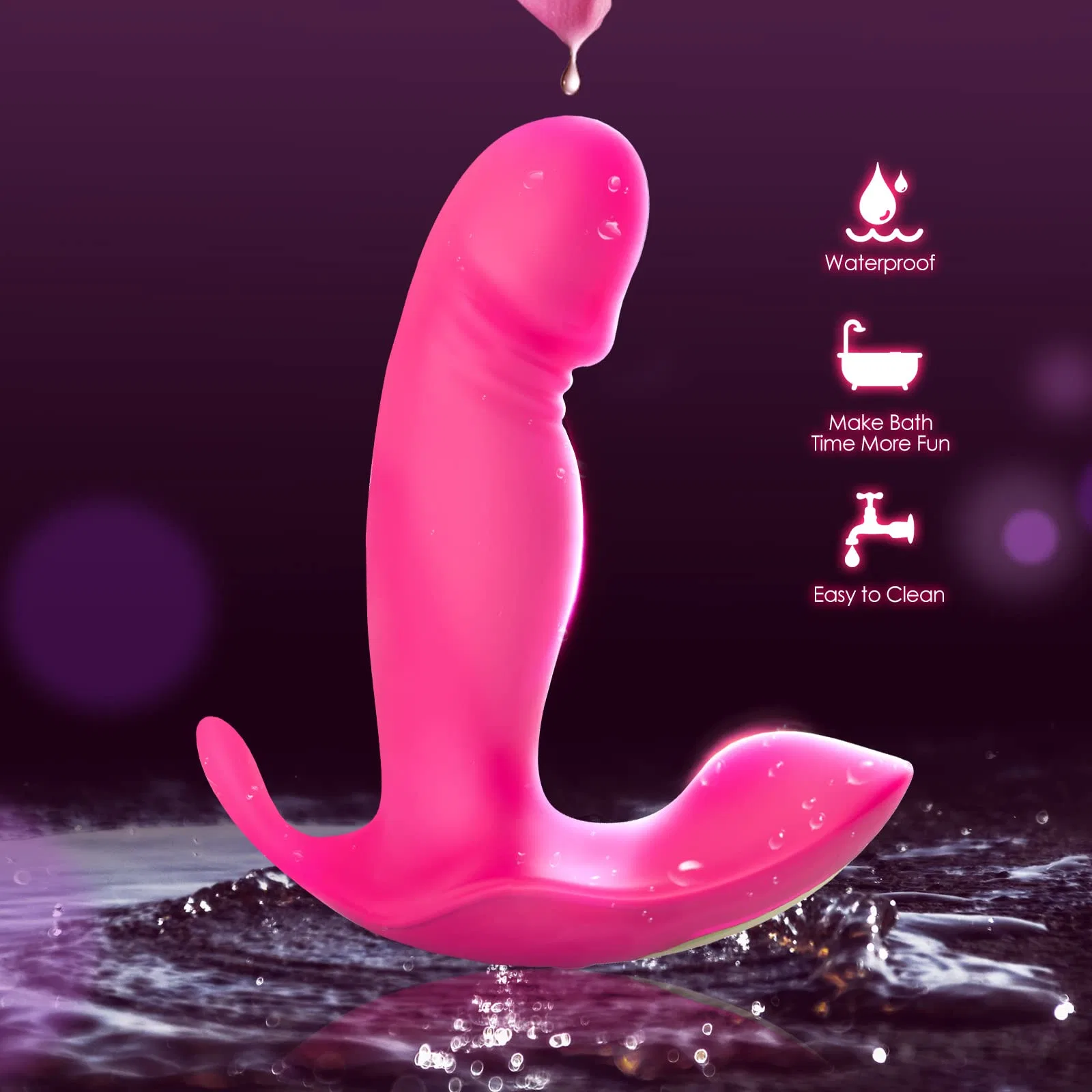 Wearable G Spot Dildo Vibrators Adult Sex Toys APP Remote Control Panty Clit Mini Vibrator with 10 Quickly Wiggling & Vibrating Modes for Women