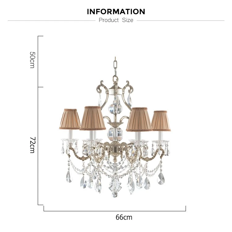 Cheap Price Plain Style Clear Champagne Silver K9 Crystal Decorative Aluminium Chandelier for Living Room