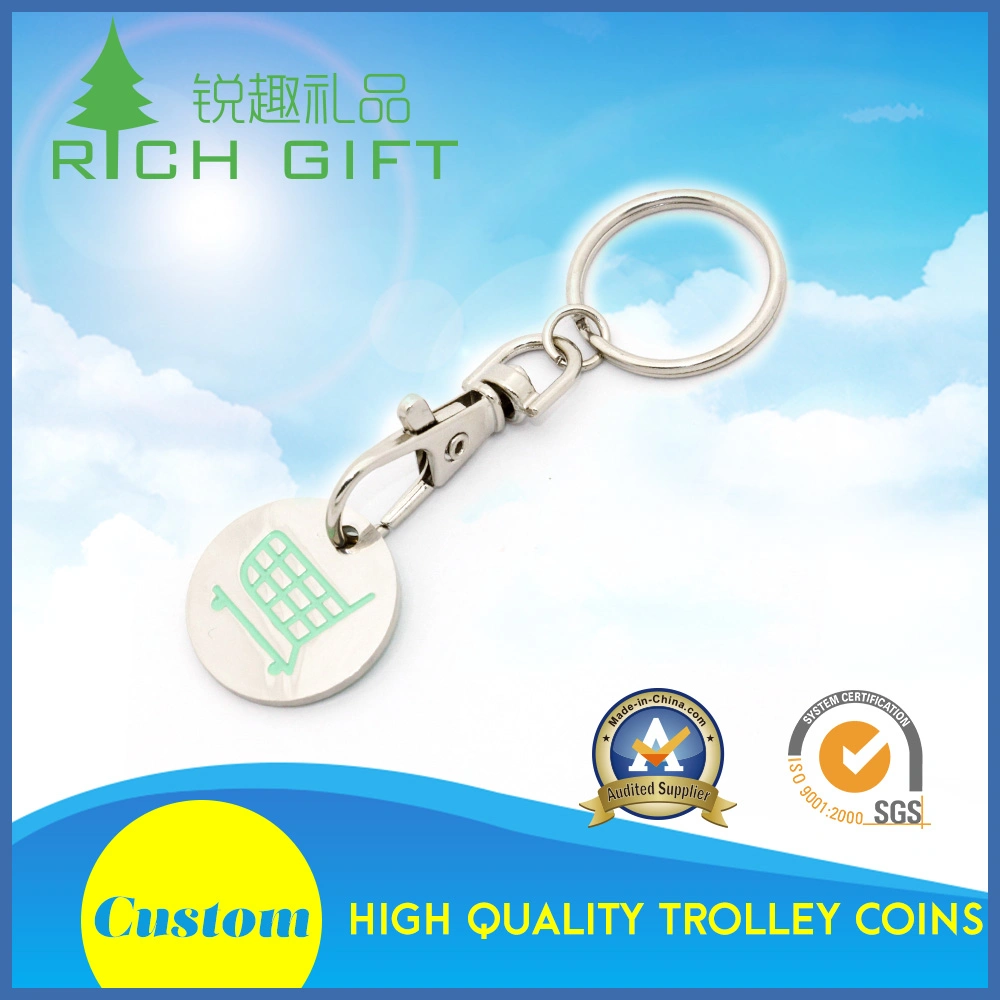 Горячая продажа рекламных подарков Custom металлические цепочки ключей