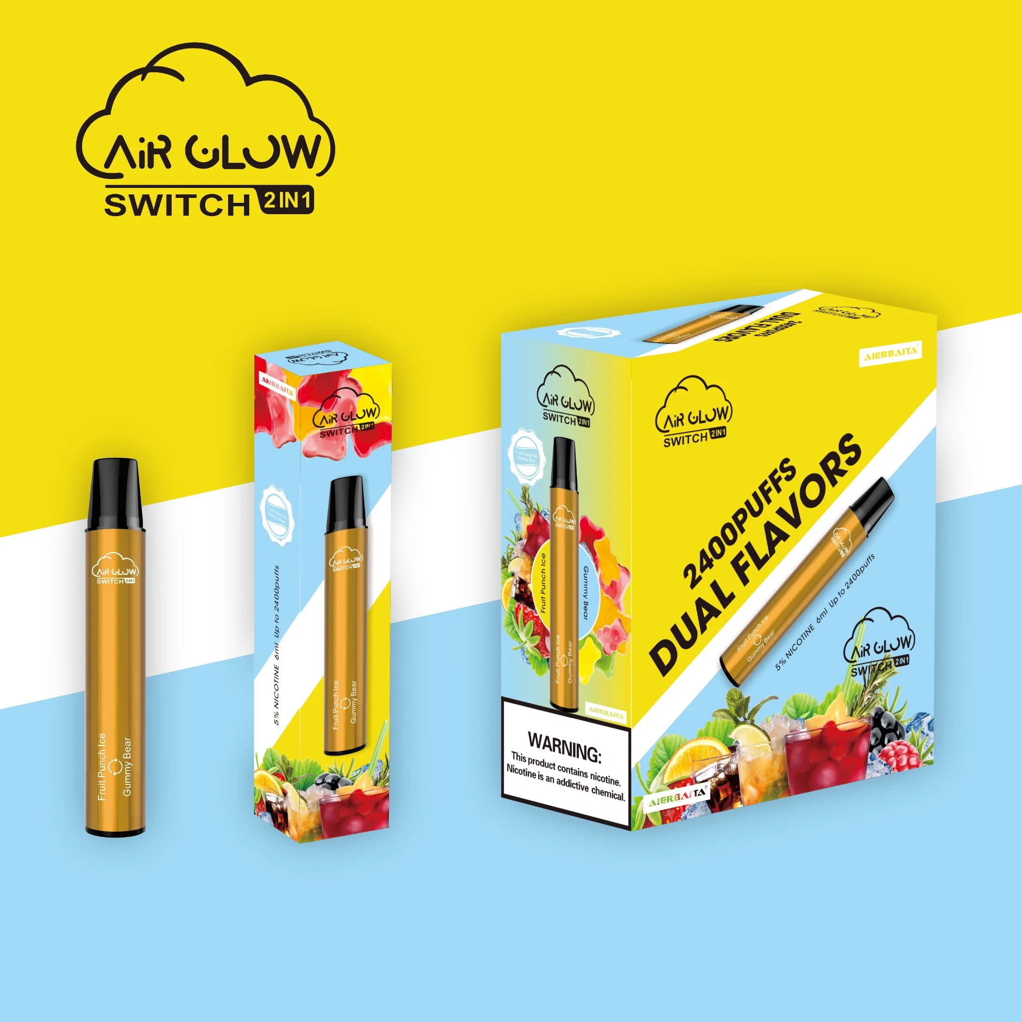 Nuevo portátil de la llegada de plumas Pod Vape Electric 20*133 6 ml de líquido E Calidad Disposible Vape Pen