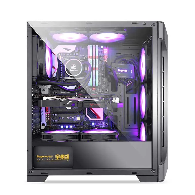 Segotep Zack ATX RGB Tempered Glass Tower Computer Cases