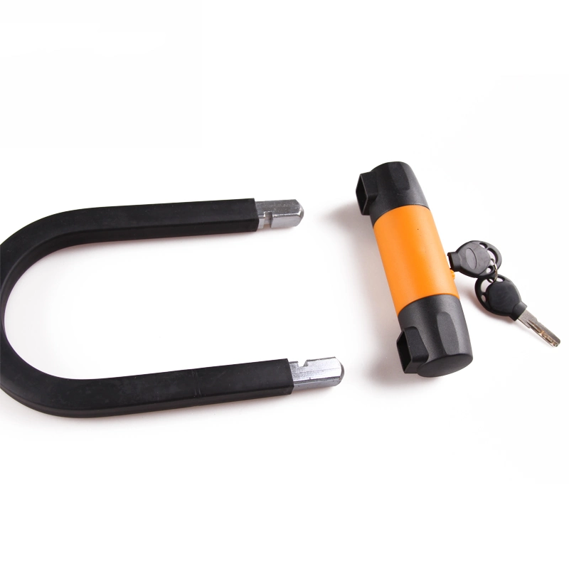 Anti-Theft Bicicletas Acero PVC ABS bicicleta U llave cerradura bicicleta Bloqueo